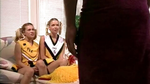 Blonde cheeleaders