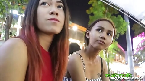 Super tiny 18yo Thai hottie with Bangkok bubble-butt booty rides tuktuk ft&period; Song