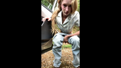 Curly Blonde Teen Records Solo Dildo Masturbation More at