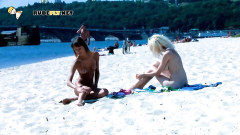 Young nudist fresh hotties caught on a hidden camera